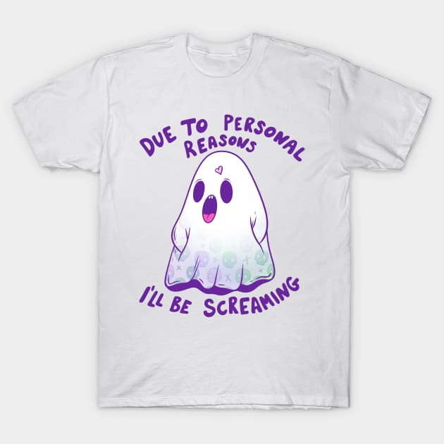 I’ll be screaming T-Shirt by Jess Adams